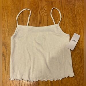 Urban Outfitters crop tank top ivory fairy garden trending size medium  NWT